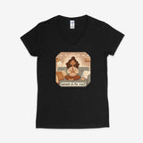 Printify V-neck S / Black Adorable Namaste V-Neck Adorable Namaste V-Neck 18856199228144538578