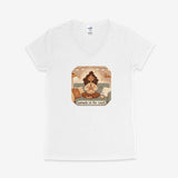 Printify V-neck S / White Adorable Namaste V-Neck Adorable Namaste V-Neck 20466991912777107103