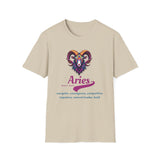 Printify T-Shirt Sand / S Aries T-Shirt Aries T-Shirt 31296230117943997482
