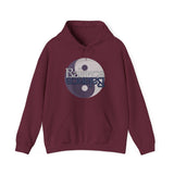 Printify Hoodie Maroon / S Balance Yin Yang Hooded Sweatshirt Balance Yin Yang Hooded Sweatshirt 11032296879394297578