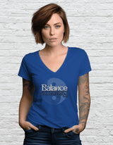 Printify V-neck Balance Yin Yang V-Neck Balance Yin Yang V-Neck