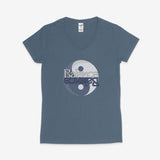 Printify V-neck S / Heather Navy Balance Yin Yang V-Neck Balance Yin Yang V-Neck 18842992859213834781