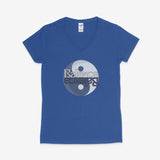 Printify V-neck S / Royal Balance Yin Yang V-Neck Balance Yin Yang V-Neck 48365615772505258957