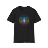 Printify T-Shirt Black / S Chakra Mandala T-Shirt Chakra Mandala T-Shirt 12794666631738517538