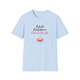 Printify T-Shirt Light Blue / S Confident Lotus T-Shirt Confident Lotus T-Shirt 17280282387418014845