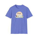 Printify T-Shirt Heather Royal / S Couch  Namaste T-Shirt Couch  Namaste T-Shirt 21454428734651887039