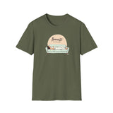 Printify T-Shirt Military Green / S Couch  Namaste T-Shirt Couch  Namaste T-Shirt 16000753745021810139