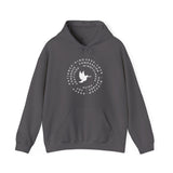 Printify Hoodie Charcoal / S Dove W/ Words Hooded Sweatshirt Dove W/ Words Hooded Sweatshirt 23496345162821223947