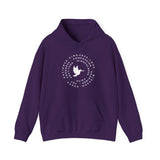 Printify Hoodie Purple / S Dove W/ Words Hooded Sweatshirt Dove W/ Words Hooded Sweatshirt 14423189497964568437