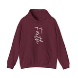 Printify Hoodie Maroon / S Faith Hooded Sweatshirt Faith Hooded Sweatshirt 23682800067857108012