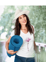 Printify V-neck Flower of Hope V-Neck Flower of Hope V-Neck
