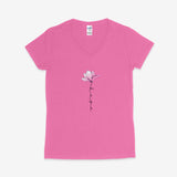 Printify V-neck S / Azalea Flowery Hope V-Neck Flowery Hope V-Neck 32953238454089363669