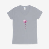 Printify V-neck S / Sport Grey Flowery Hope V-Neck Flowery Hope V-Neck 47778975680222074564
