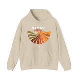 Printify Hoodie Sand / S Happy Vibes Hooded Sweatshirt Happy Vibes Hooded Sweatshirt 17904331330844148394