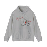 Printify Hoodie Sport Grey / S Infinite Love Hooded Sweatshirt Infinite Love Hooded Sweatshirt 30016972265864366431