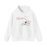 Printify Hoodie White / S Infinite Love Hooded Sweatshirt Infinite Love Hooded Sweatshirt 23389741489371552402