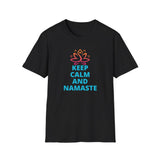 Printify T-Shirt Black / S Keep Calm and Namaste T-Shirt Keep Calm and Namaste T-Shirt 28925786756122456327