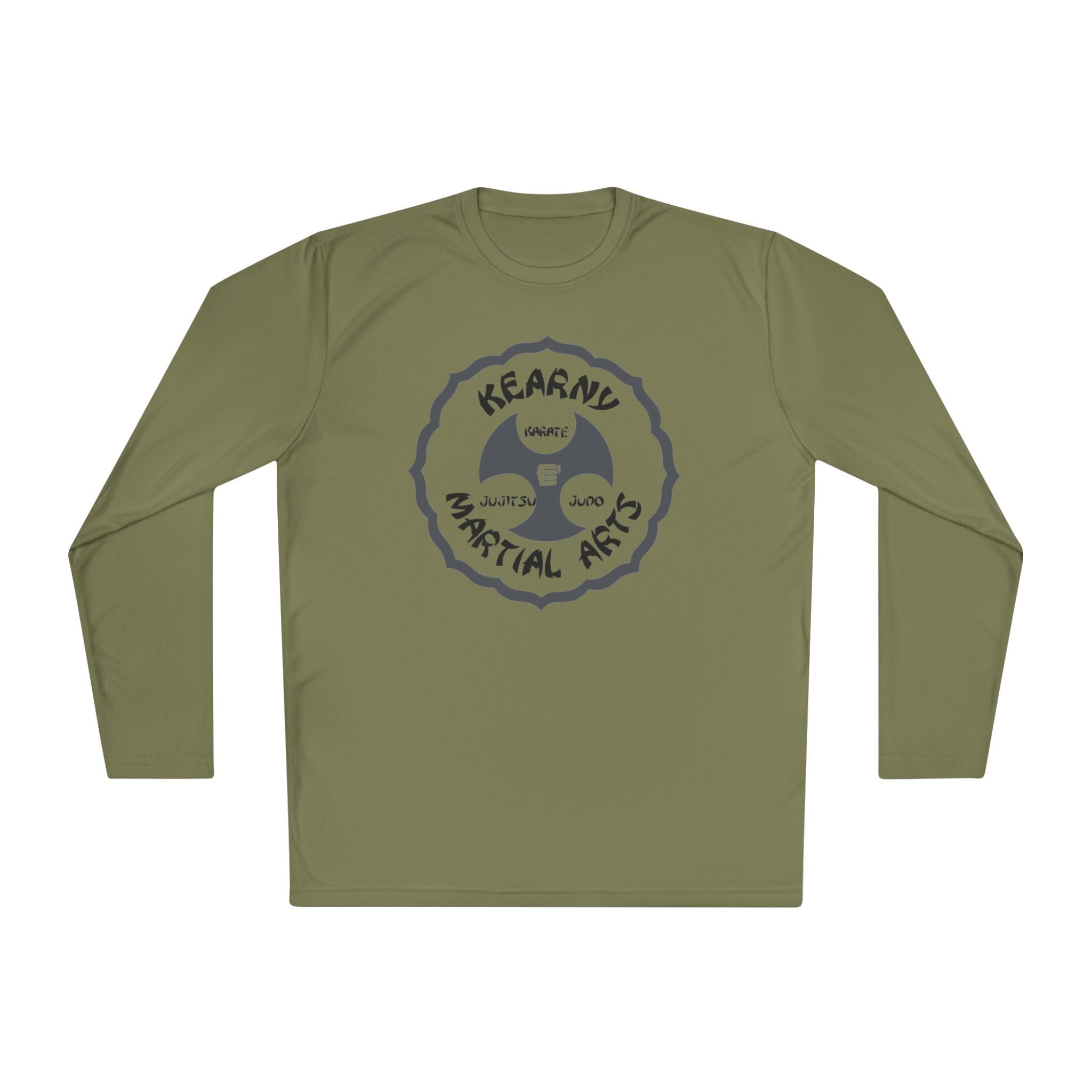 Printify Long-sleeve Olive Drab Green / XS KMA Subdued Lightweight Long Sleeve Tee KMA Subdued Lightweight Long Sleeve Tee 29053951113714437973