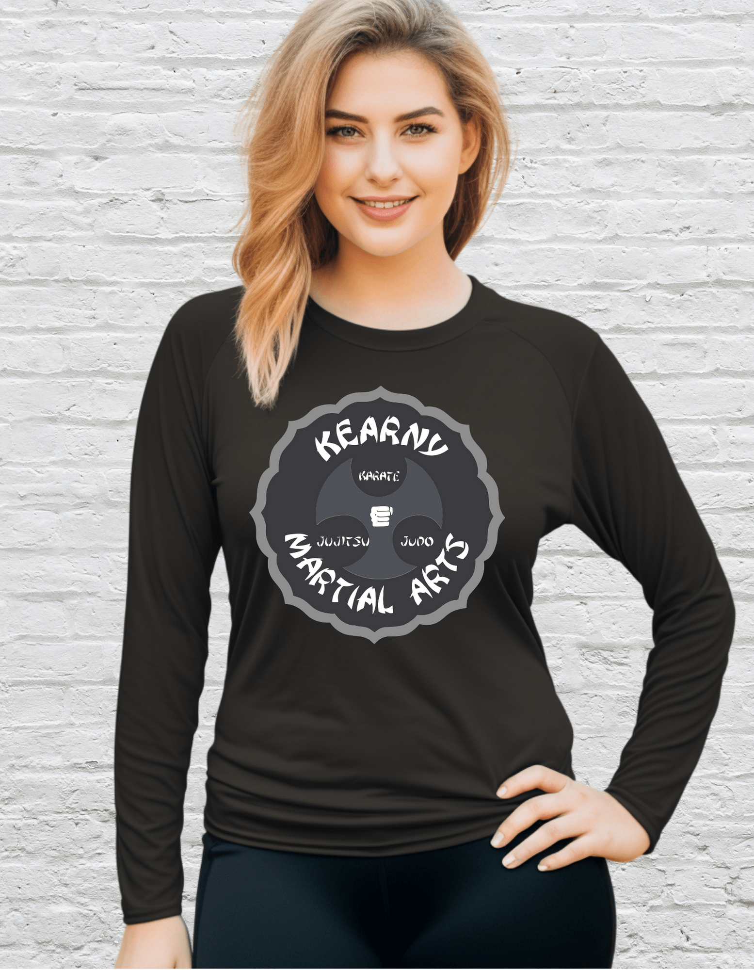 Printify Long-sleeve KMA Subdued Lightweight Long Sleeve Tee KMA Subdued Lightweight Long Sleeve Tee