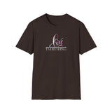 Printify T-Shirt Dark Chocolate / S Love Over Everything T-Shirt Love Over Everything T-Shirt 11683870098281056930
