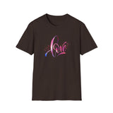 Printify T-Shirt Dark Chocolate / S Love T-Shirt Love T-Shirt 11203270830754321714