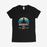 Printify V-neck S / Black Manifest That Sh*t V-Neck Manifest That Sh*t V-Neck 29210449045068336200