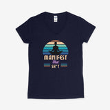 Printify V-neck S / Navy Manifest That Sh*t V-Neck Manifest That Sh*t V-Neck 72773723927970171624