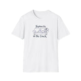 Printify T-Shirt White / S Namaste on the Couch B&W T-Shirt Namaste on the Couch B&W T-Shirt 27207623816894728780