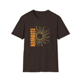 Printify T-Shirt Dark Chocolate / S Namaste Sun T-Shirt Namaste Sun T-Shirt 25348668428298600017