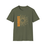 Printify T-Shirt Military Green / S Namaste Sun T-Shirt Namaste Sun T-Shirt 26030389589252007658