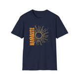 Printify T-Shirt Navy / S Namaste Sun T-Shirt Namaste Sun T-Shirt 17969440121767057236