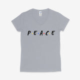 Printify V-neck S / Sport Grey P.E.A.C.E V-Neck P.E.A.C.E V-Neck 29211584759080054853
