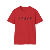 Printify T-Shirt Red / S Peace T-Shirt Peace T-Shirt 25621226231476616317