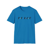 Printify T-Shirt Sapphire / S Peace T-Shirt Peace T-Shirt 19624868066367875428