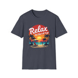 Printify T-Shirt Heather Navy / S Relax Let It Go T-Shirt Relax Let It Go T-Shirt 28393888890771925324