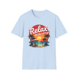 Printify T-Shirt Light Blue / S Relax Let It Go T-Shirt Relax Let It Go T-Shirt 21968961878779849091