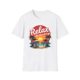 Printify T-Shirt White / S Relax Let It Go T-Shirt Relax Let It Go T-Shirt 29665345836990644808