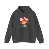 Printify Hoodie Dark Heather / S Relax Let that Sh*t Go Hooded Sweatshirt Relax Let that Sh*t Go Hooded Sweatshirt 31559136553686960285