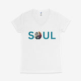 Printify V-neck S / White Soul V-Neck Soul V-Neck 25529387211437649064