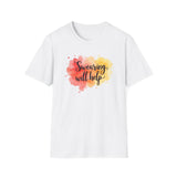 Printify T-Shirt White / S Swearing Will Help T-Shirt Swearing Will Help T-Shirt 25746192089804317636