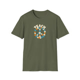 Printify T-Shirt Military Green / S Teach Peace T-Shirt Teach Peace T-Shirt 32624370845844305411