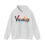 Printify Hoodie Ash / S Visualize Hooded Sweatshirt Visualize Hooded Sweatshirt 71483271913214325603