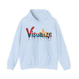Printify Hoodie Light Blue / S Visualize Hooded Sweatshirt Visualize Hooded Sweatshirt 31261619221668109449