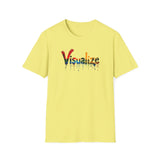 Printify T-Shirt Cornsilk / S Visualize Paint Drip T-Shirt Visualize Paint Drip T-Shirt 16000999189625509970