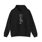 Printify Hoodie Black / S Worthy Hooded Sweatshirt Worthy Hooded Sweatshirt 15950759782996600937