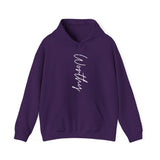 Printify Hoodie Purple / S Worthy Hooded Sweatshirt Worthy Hooded Sweatshirt 19299393601023529121