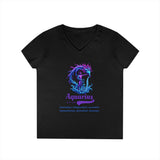 Printify V-neck S / Black Aquarius Ladies' V-Neck T-Shirt Aquarius Ladies' V-Neck T-Shirt 25839778213854114131