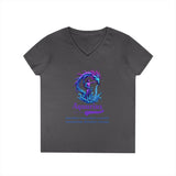 Printify V-neck S / Charcoal Aquarius Ladies' V-Neck T-Shirt Aquarius Ladies' V-Neck T-Shirt 18551924988101390728