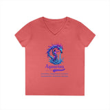 Printify V-neck S / Coral Silk Aquarius Ladies' V-Neck T-Shirt Aquarius Ladies' V-Neck T-Shirt 27824475841364406134