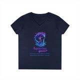 Printify V-neck S / Navy Aquarius Ladies' V-Neck T-Shirt Aquarius Ladies' V-Neck T-Shirt 35509090750023276806